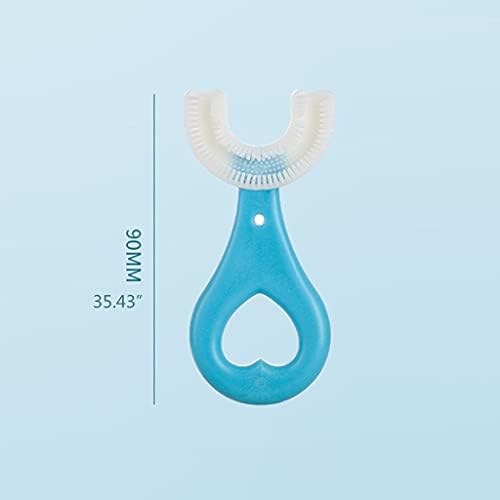 9cm ručné Silikónové Baby Yoothbrushing artefakt detská zubná kefka v tvare U Čistiaca kefka na ústnu hygienu