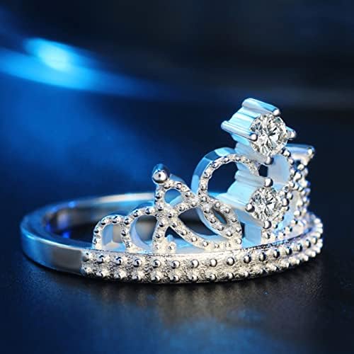Živicové Prstene Veľkosť 5 Dámsky Vlnový Prsteň Personalizovaný Darček Šperky Luxusný Mikro Spevnený Zirkónový