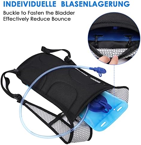 Hydratačný batoh Giemit Hydration Pack s 2l vodným mechúrom, ľahký ruksak na horolezectvo, Pešia turistika, cyklistika