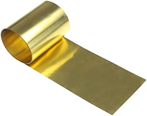 Z vytvoriť dizajn mosadzná doska Mosadzný plech pre kovové remeslá Hrúbka0, 3 mm, dlhá 3000 mm/118,11 palcová