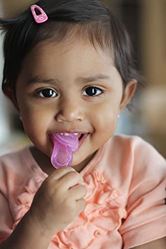 Brilliant Baby ' s 1st zubná kefka-silikónová prvá zubná kefka pre bábätká a batoľatá, 4 mesiace a viac, Starostlivosť