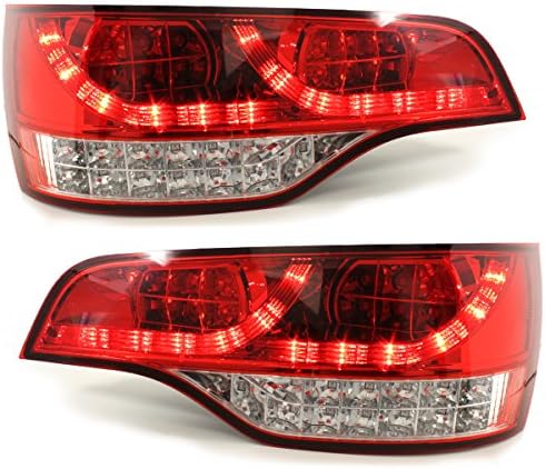 EuroActive Audi Q7 2005-2009 Dectane značka LED červená & amp; jasné zadné svetlá