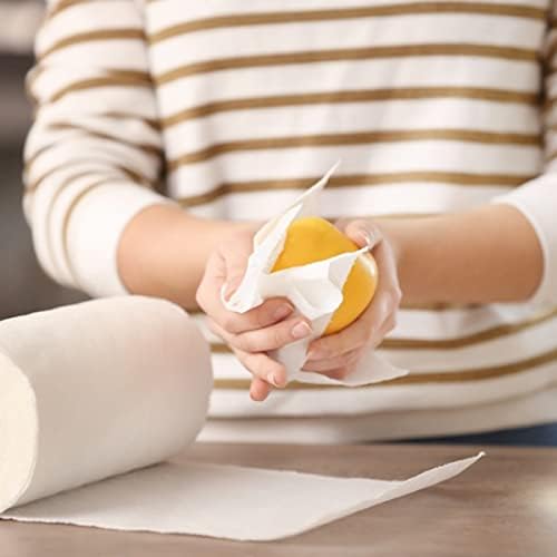 Plees kuchynský papier ručný uterák Roll, Recyklované vlákno, 1-ply, 455 ft./ Rolka, 6 Roliek / Kartón, Biela