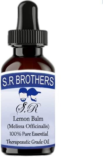 S. r Brothers citrónový balzam čistý & amp; Prírodná Terapiaautický esenciálny olej s kvapkadlom 30ml