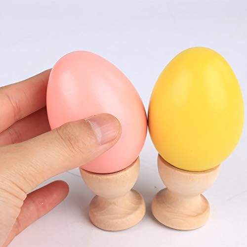ccHuDE 10 ks Mini prázdne drevené držiaky na poháre na veľkonočné vajíčka Stojany na poháre na vajíčka nádoba