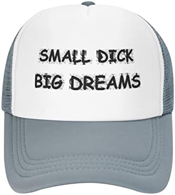 Malý Dick veľké sny klobúk Unisex dospelých trucker klobúky Nastaviteľná čiapka pre dospelých Klasické rybárske