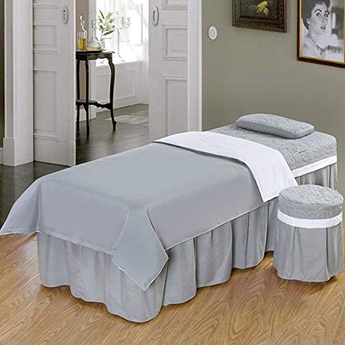 Jednofarebné súpravy masážnych stolov, mäkký prehoz na posteľ s otvorom na tvár 3-dielne masážne obliečky obliečky
