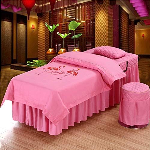 Zhuan Jednofarebné masážne stolové súpravy, Prémiová masážna stolová Sukňa masážny salón Poťah na posteľ prehozy
