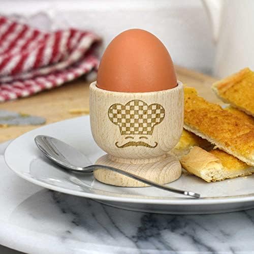 Azeeda 'Stylised Chef' s Head ' drevený pohár na vajcia