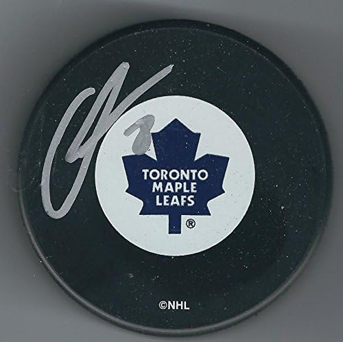 Hokejový puk Aki BERG Toronto Maple Leafs-puky NHL s podpisom