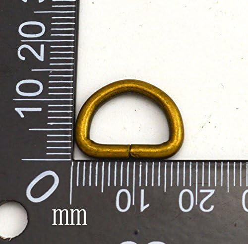 Wuuycoky 0,5 vnútorný priemer D krúžky pracky D-krúžok nevarený pre popruhy páskovanie farba voliteľná