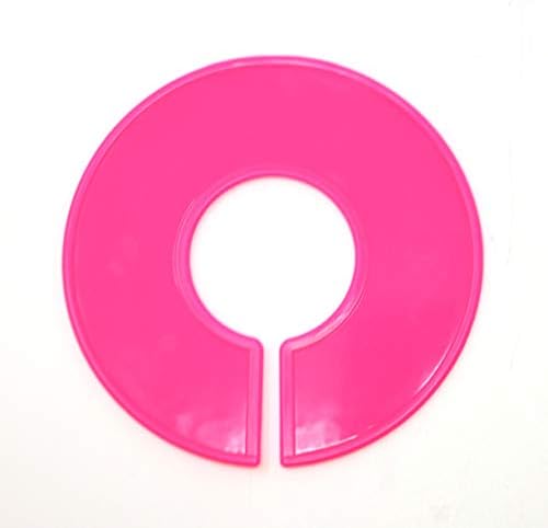 JSP Manufacturing Pink Round Plastic Blank Rack size deliče - Multi-Pack