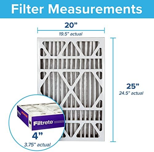 Filtrete 20x25x4, vzduchový Filter AC, MPR 1550 DP, Healthy Living Ultra Allergen Deep plisé, 4-Pack & Aprilaire