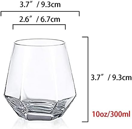 Staromódny sklo whisky okuliare skaly okuliare Diamond okuliare sada 2, whisky sklo Set Scotch Glass Otcovia