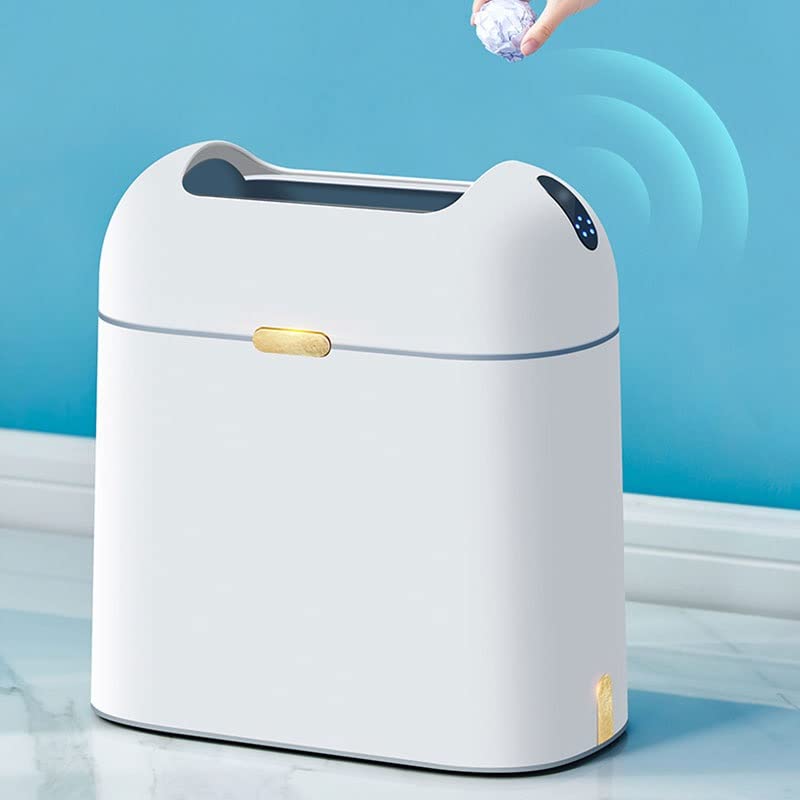 Cxdtbh inteligentný odpadkový kôš do kúpeľne Automatický elektrický indukčný odpadkový kôš s vekom Veľkokapacitný
