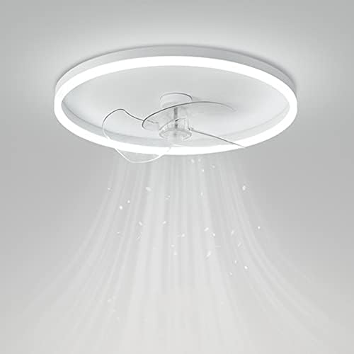 PAKFAN moderný jednoduchý okrúhly stropný ventilátor s LED svetlom, zapustená montáž nízkoprofilové Ventilátory
