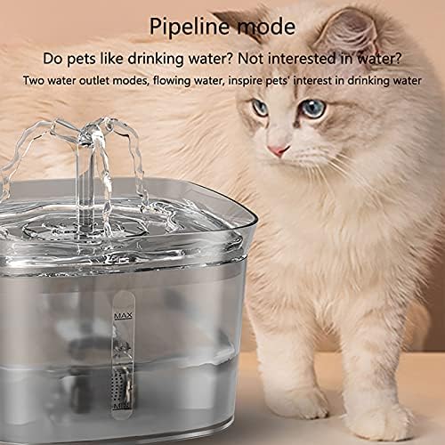 Botitu 2,3 l dávkovač vody pre mačky, dávkovač vody pre domáce zvieratá s viacerými filtračnými systémami, dávkovač