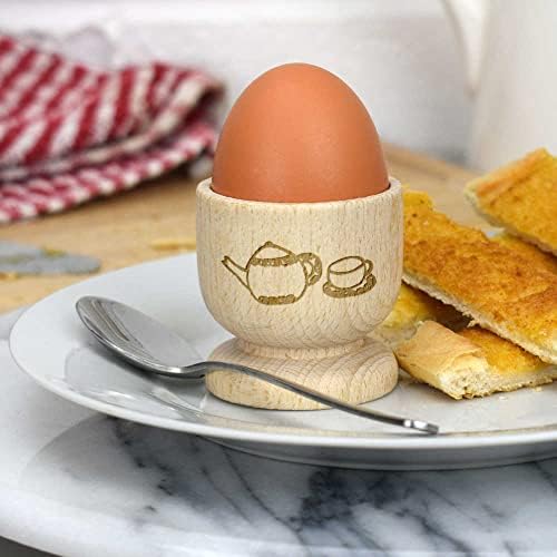 Azeeda' Čajová kanvica & pohár ' drevený pohár na vajcia